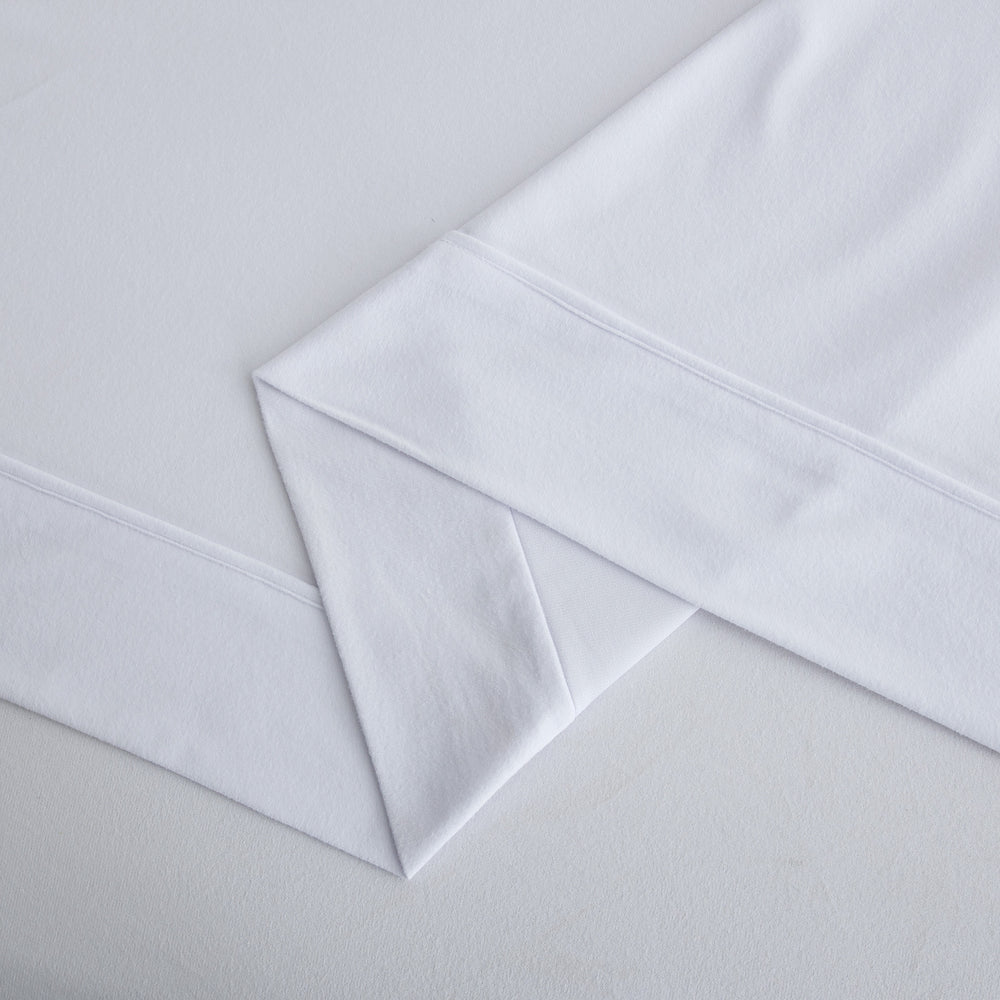 Dreamaker Micro Flannel Sheet Set Single Bed White