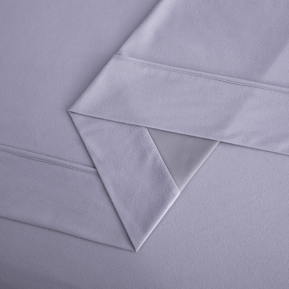 Dreamaker Micro Flannel Sheet Set Single Bed Lavender