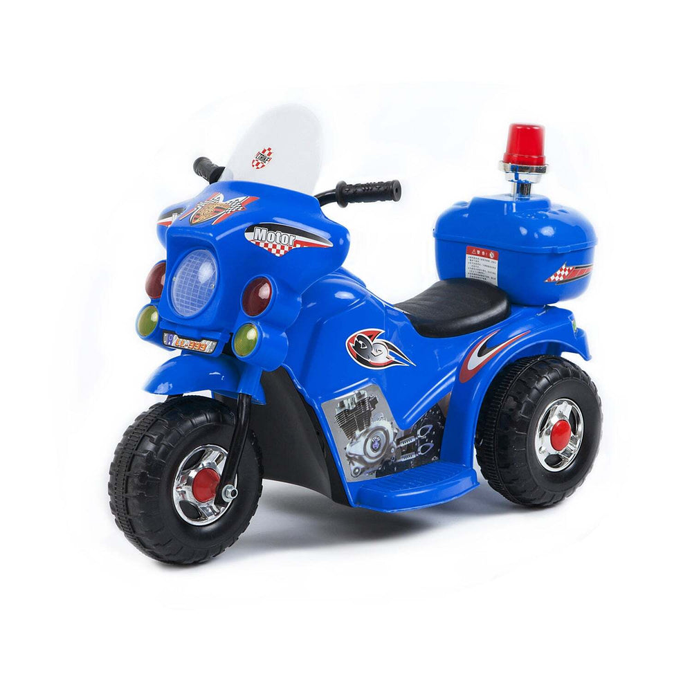 Lenoxx Children&#39;s Electric Ride-on Motorcycle (Blue) Rechargeable, Up To 1Hr