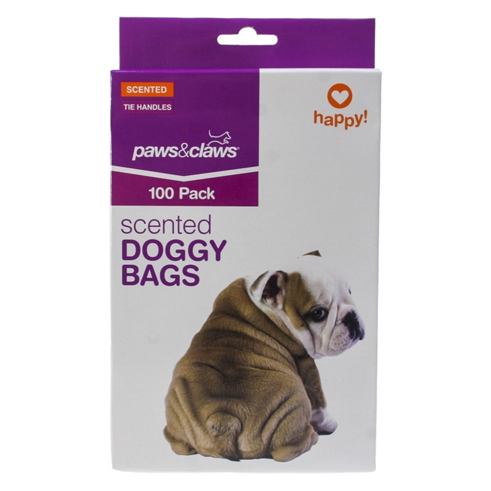 100PK Paws &amp; Claws Scented Puppy Clean Up Bags