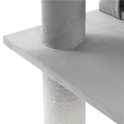 Paws &amp; Claws Catsby Clifton Condo Cat Tree 50X50X98cm Silver Grey