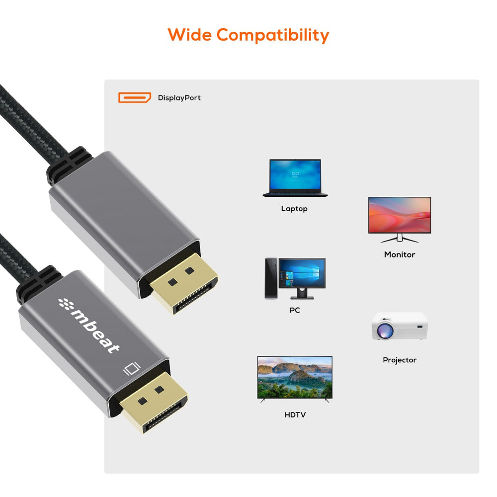ToughLink 1.8m 8K DisplayPort Cable