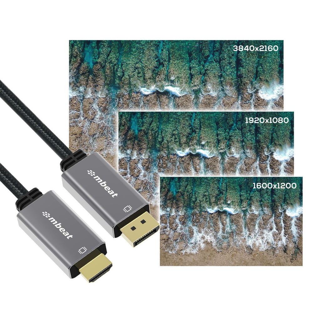ToughLink 1.8m 4K DisplayPort to HDMI Cable