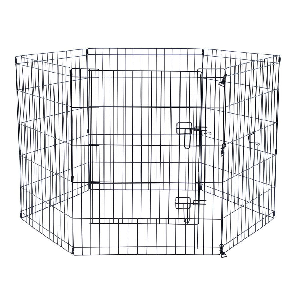 6pc Paws &amp; Claws Pet Play Pen 6 Sided Large 61x76cm