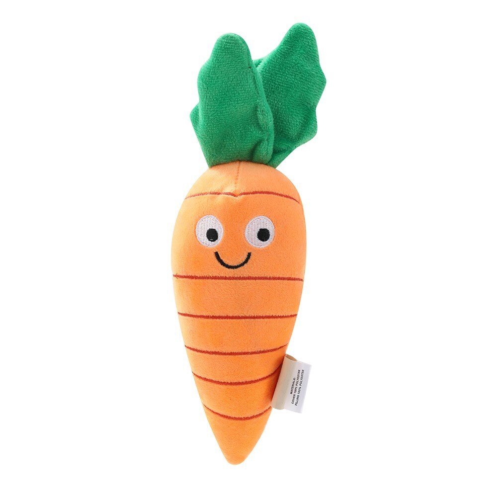 Paws &amp; Claws Veggie Plush Carrot 10X8X28cm