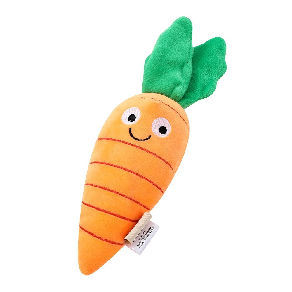 Paws &amp; Claws Veggie Plush Carrot 10X8X28cm