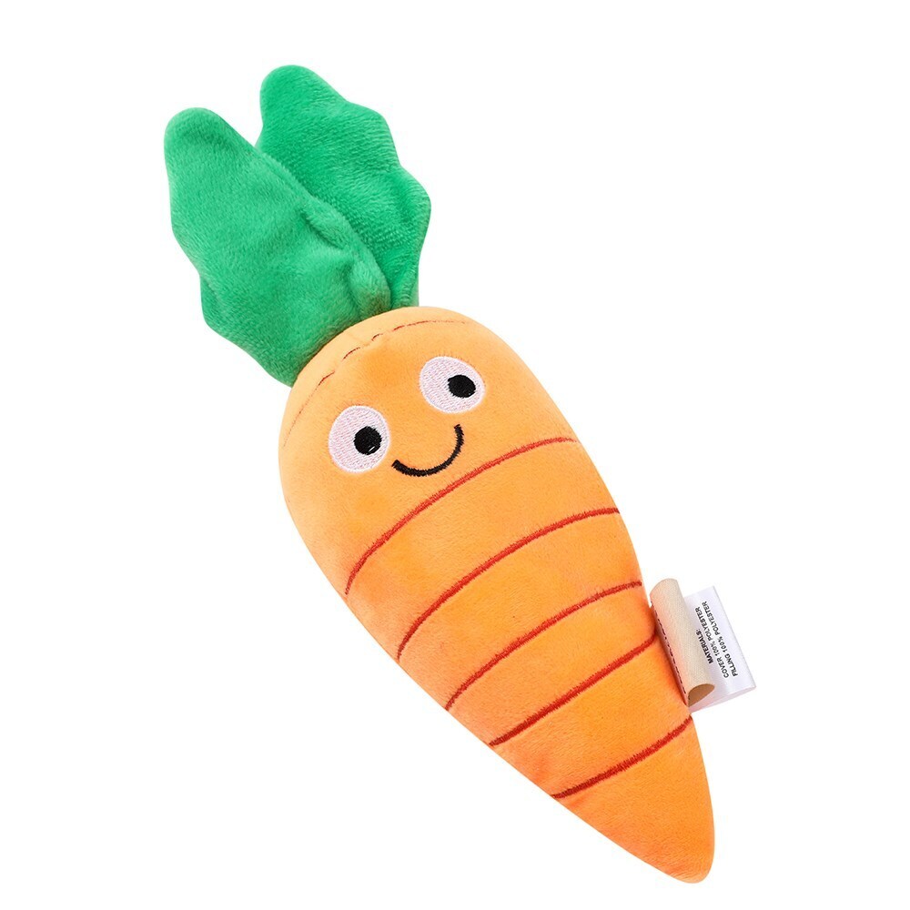 Paws &amp; Claws Veggie Plush Carrot 10X8X28cm