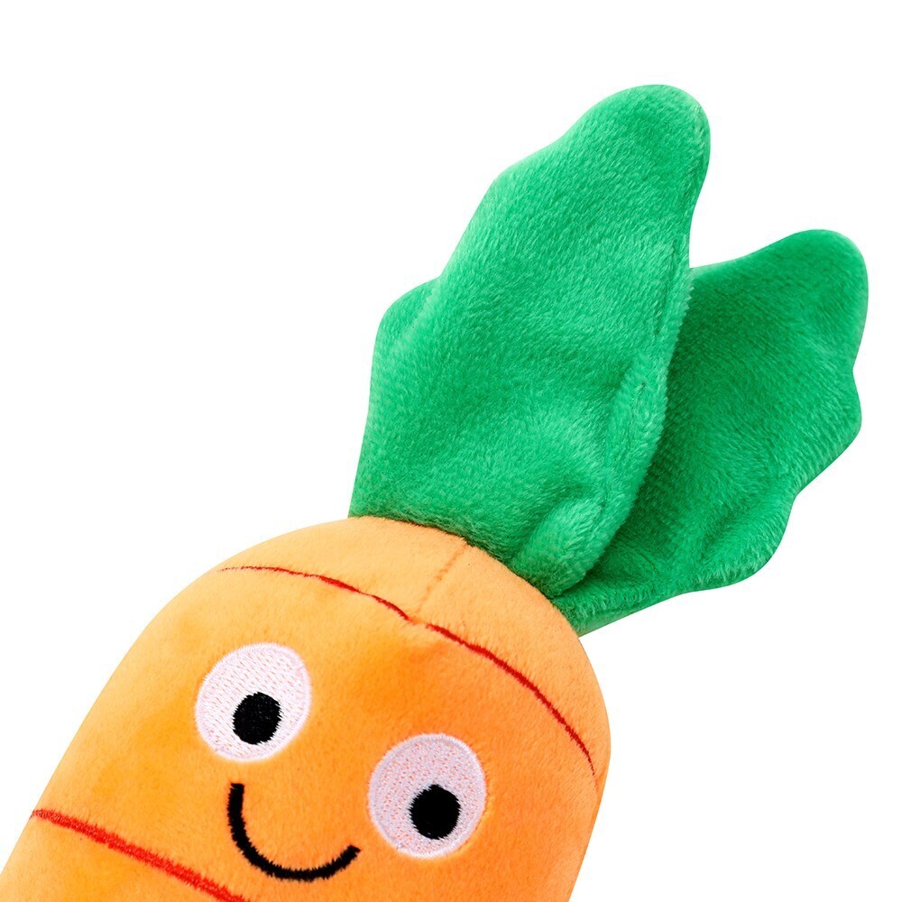 Paws &amp; Claws Veggie Plush Carrot 10X8X28cm