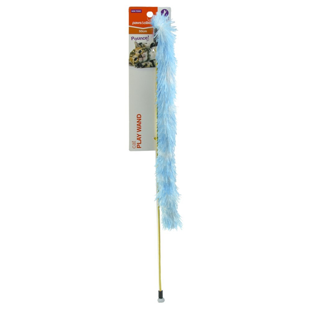 Paws &amp; Claws Play Wand Cat Toy 50cm Assorted