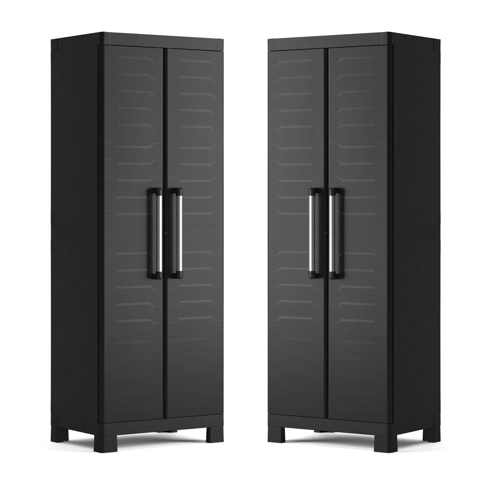 Keter Detroit Tall Cabinet- 2 Pack