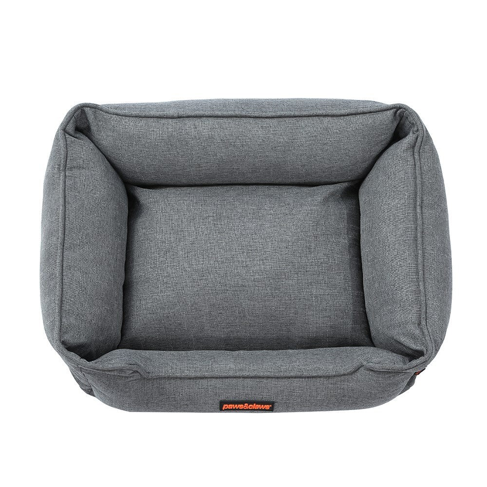 Paws &amp; Claws Pia Walled Pet Bed Med Grey 60X50X18cm