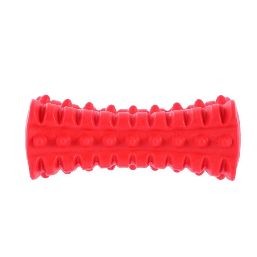 Paws &amp; Claws Flavour-Bone Spiky Bone Beef Flavoured Rubber Toy 16X6.5cm Red