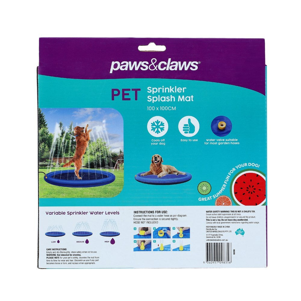 Paws &amp; Claws Pet Sprinkler Splash Pad 100cm