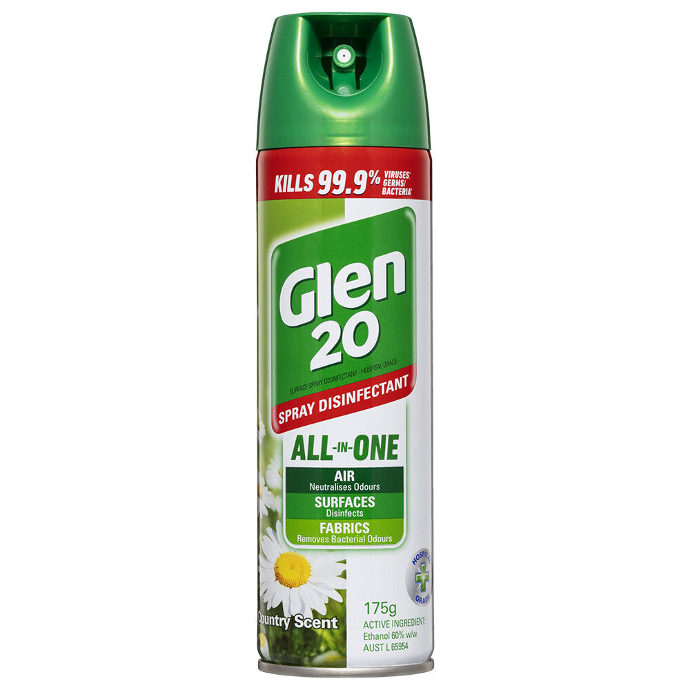 3PK Glen20 175g Disinfectant Spray Aero Country Scent