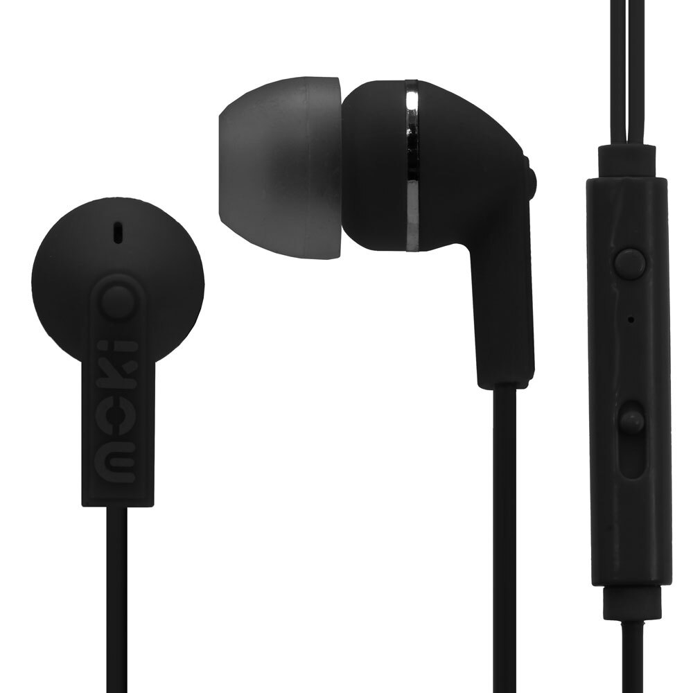 2PK Moki Noise Isolation Earbuds Microphone &amp; Control Black