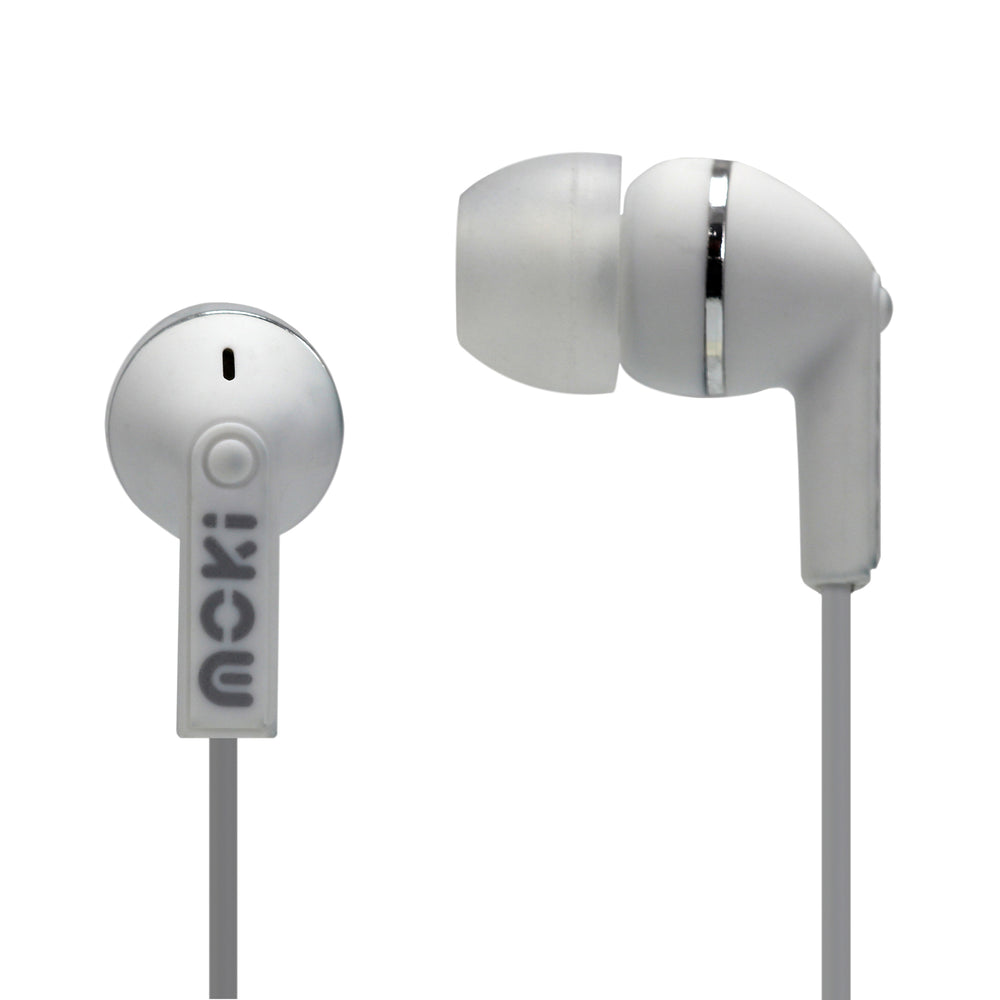 Moki Dots Noise Isolation Earbuds - WHITE