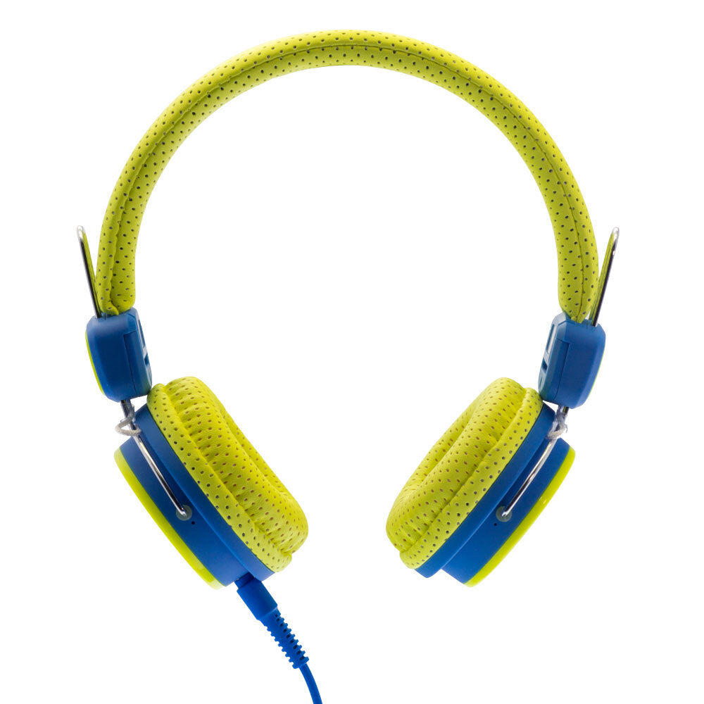 2PK Moki Kid Safe Volume Limited Headphones 3y+ Yellow &amp; Blue