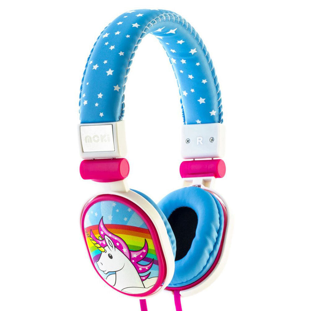 2PK Moki Popper Unicorn Blue Headphones