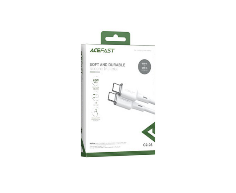 ACEFAST White Charging Data Cable C2-03 USB-C to USB-C