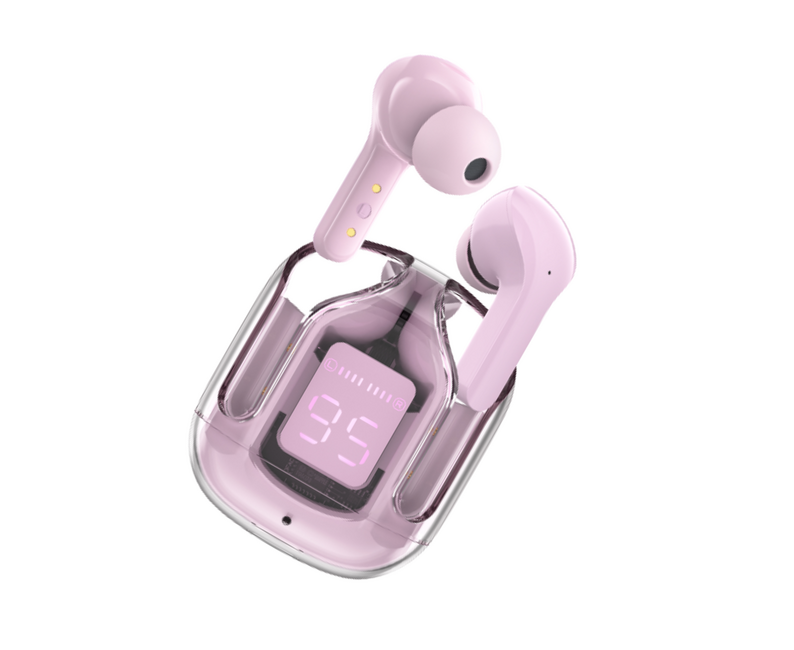 ACEFAST TWS Wireless Earphones with Charging Case - Lotus Pink