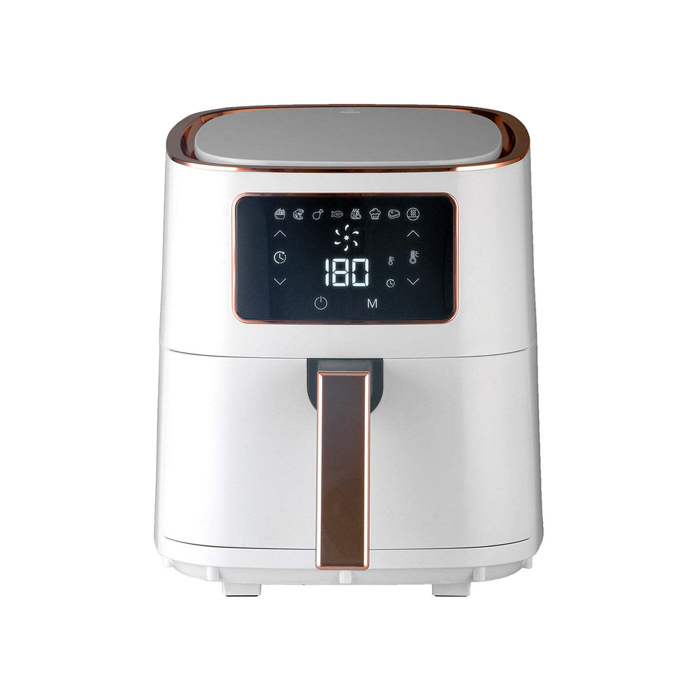 Healthy Choice 7L Digital Air Fryer (White Rose Gold) 1700W, &lt;200 C, 8 Cooking Settings