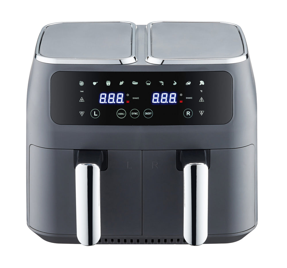 Healthy Choice 8L Dual Zone Digital Air Fryer with 200C, 10 Cooking Programs