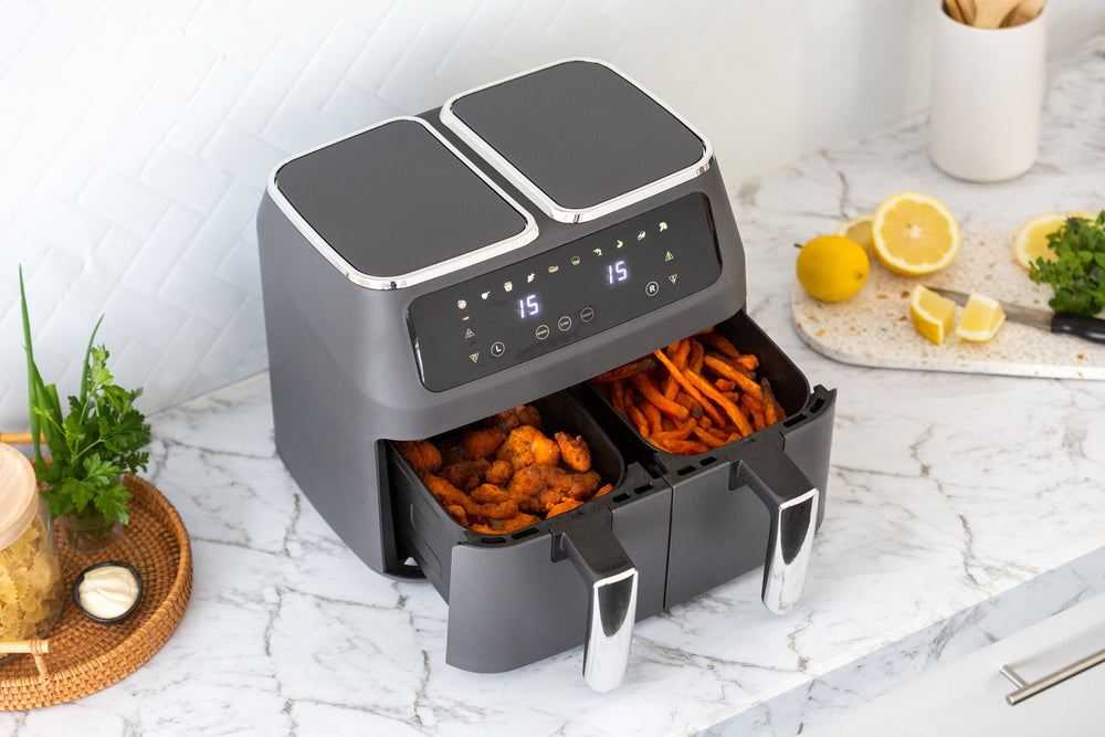 Healthy Choice 8L Dual Zone Digital Air Fryer with 200C, 10 Cooking Programs