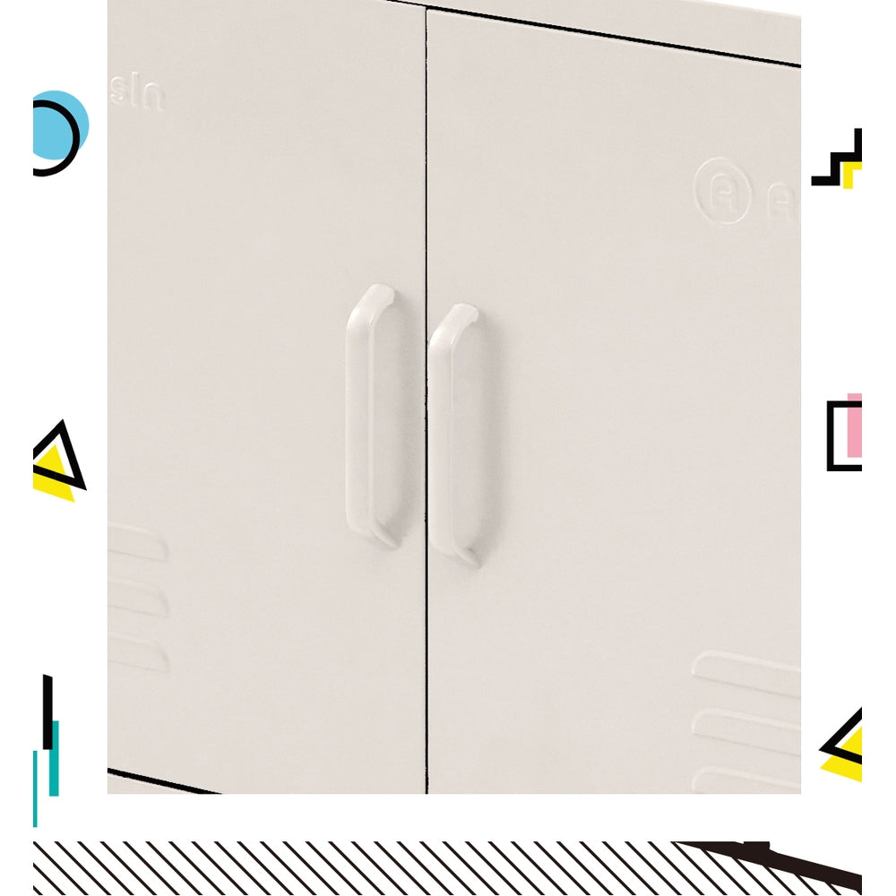 ArtissIn Sideboard Metal Cabinet White