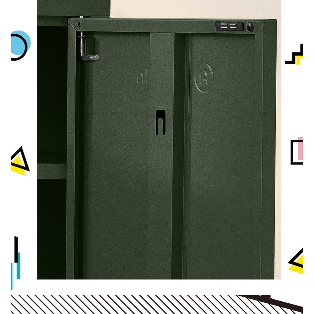 ArtissIn Buffet Sideboard Metal Cabinet Green