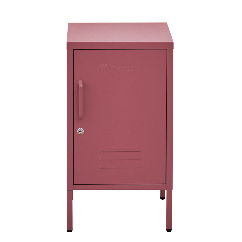 ArtissIn Mini Metal Locker Storage Cabinet Pink