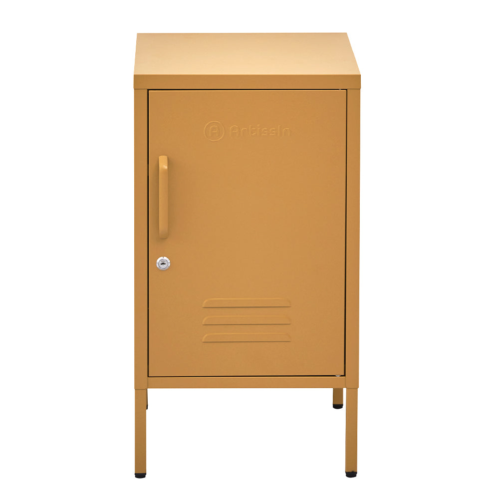 ArtissIn Mini Metal Locker Storage Cabinet Yellow