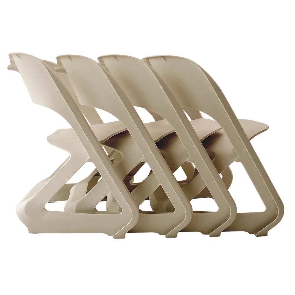 ArtissIn 4x Stackable Dining Chairs Beige