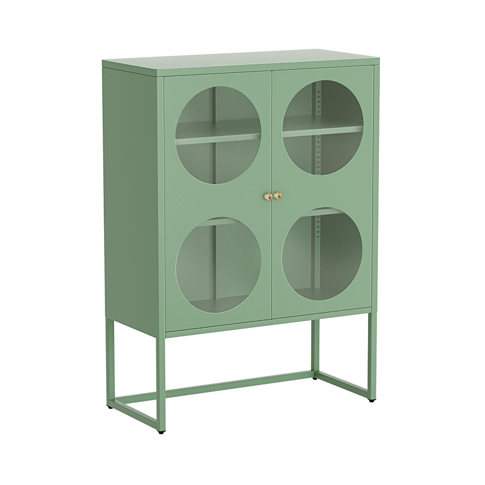 ArtissIn Sideboard Metal Locker Cabinet - ELLA Green