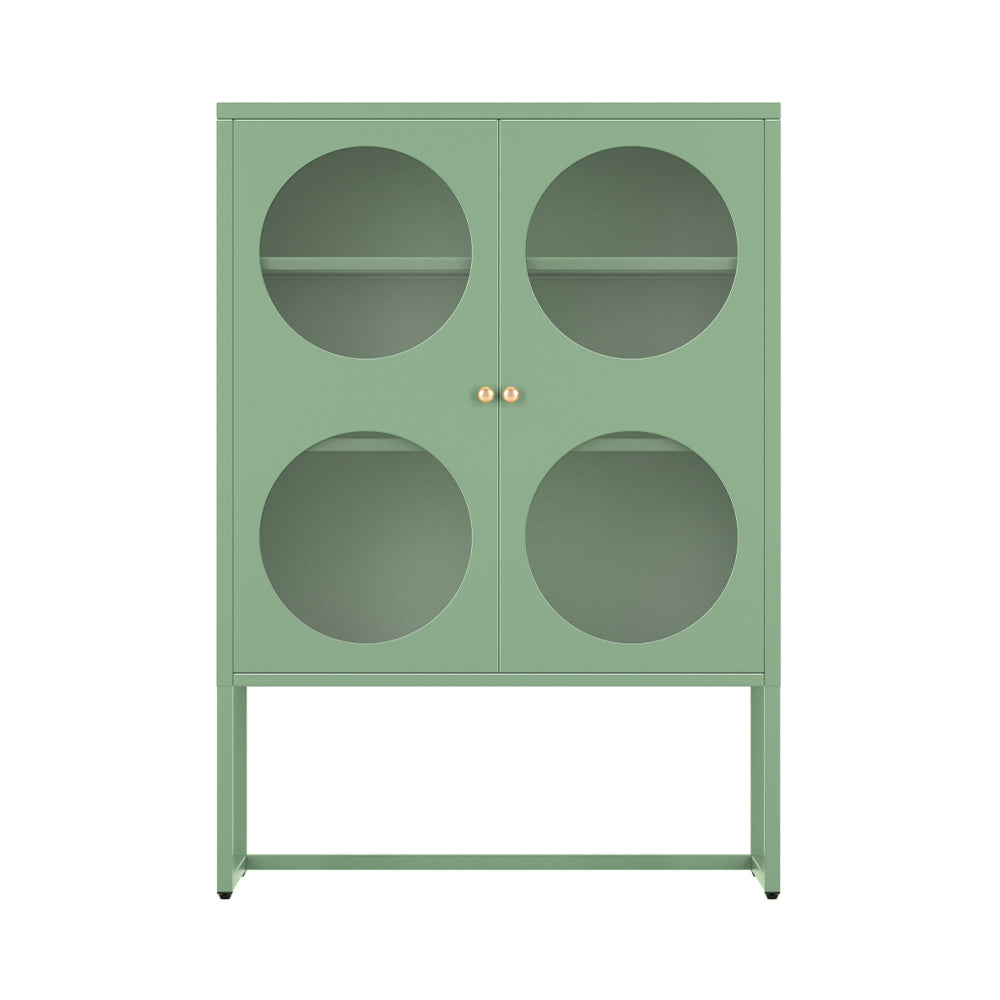 ArtissIn Sideboard Metal Locker Cabinet - ELLA Green