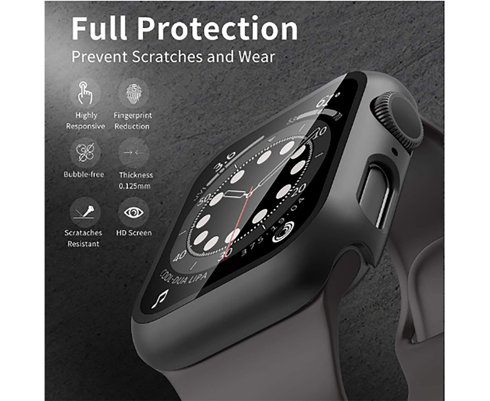 Apple Watch Tempered Glass Case 360 Full Cover 40mm Black