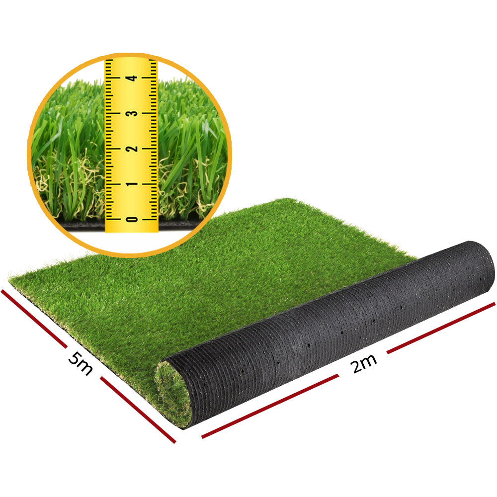 Primeturf Artificial Grass Synthetic 60 SQM Fake Lawn 30MM 2X5M