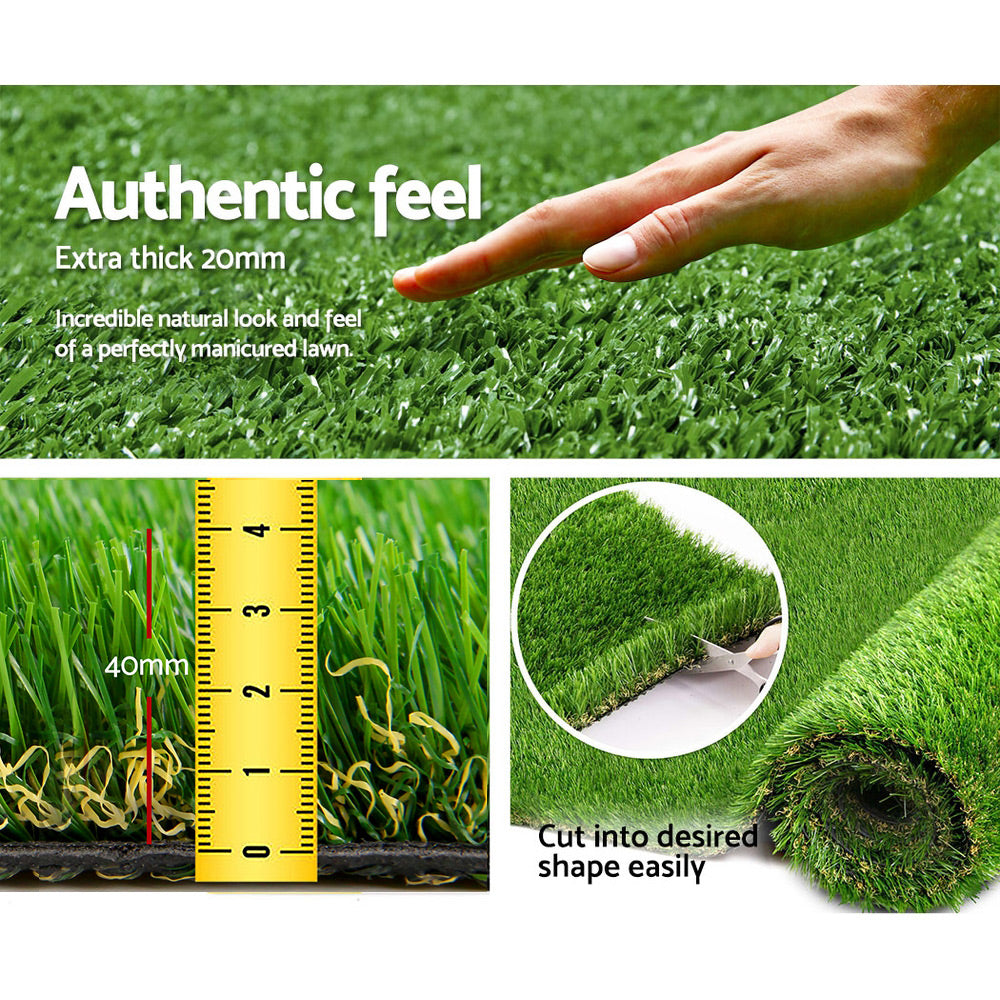 Primeturf Artificial Grass 4CM 1M x 10M - Natural