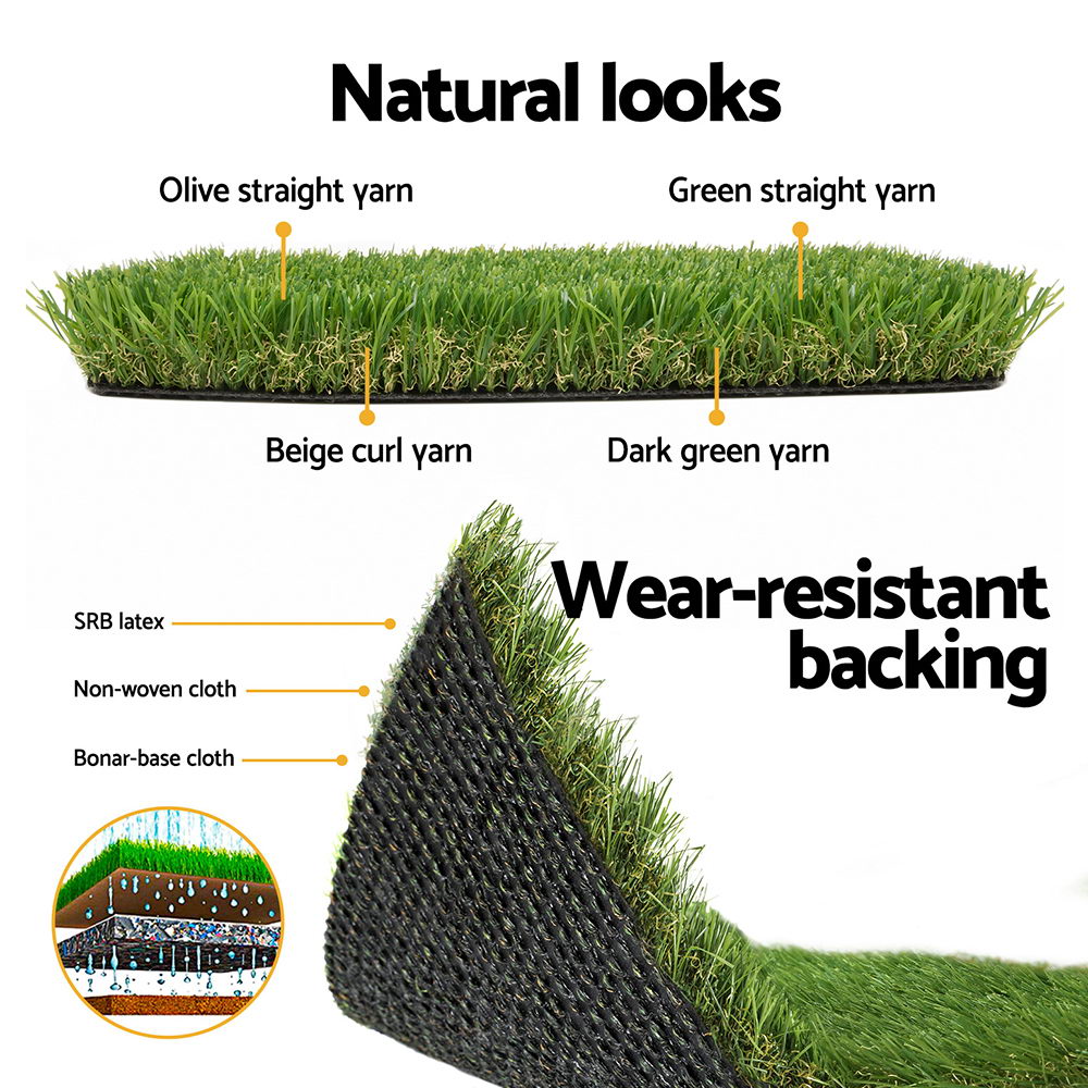 Primeturf Artificial Grass 30mm 2mx5m 30SQM Green