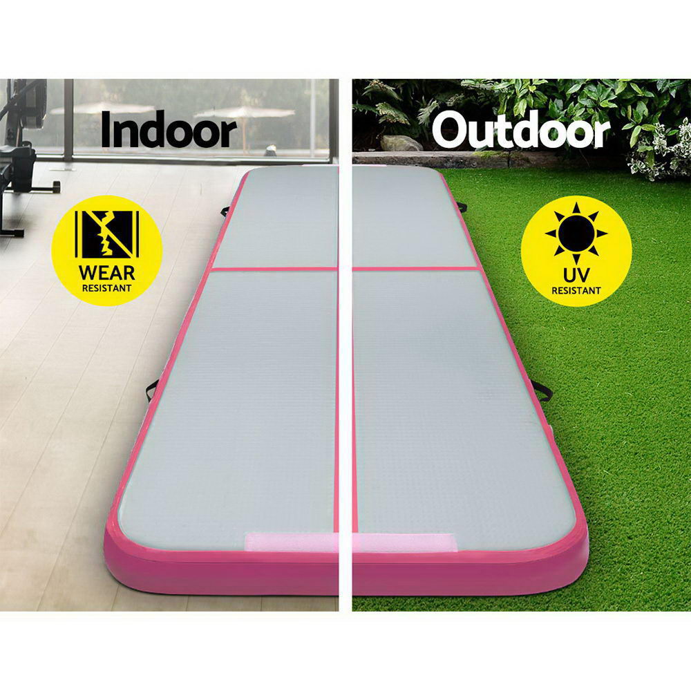 Everfit 3MX1M Inflatable Tumbling Mat Pink