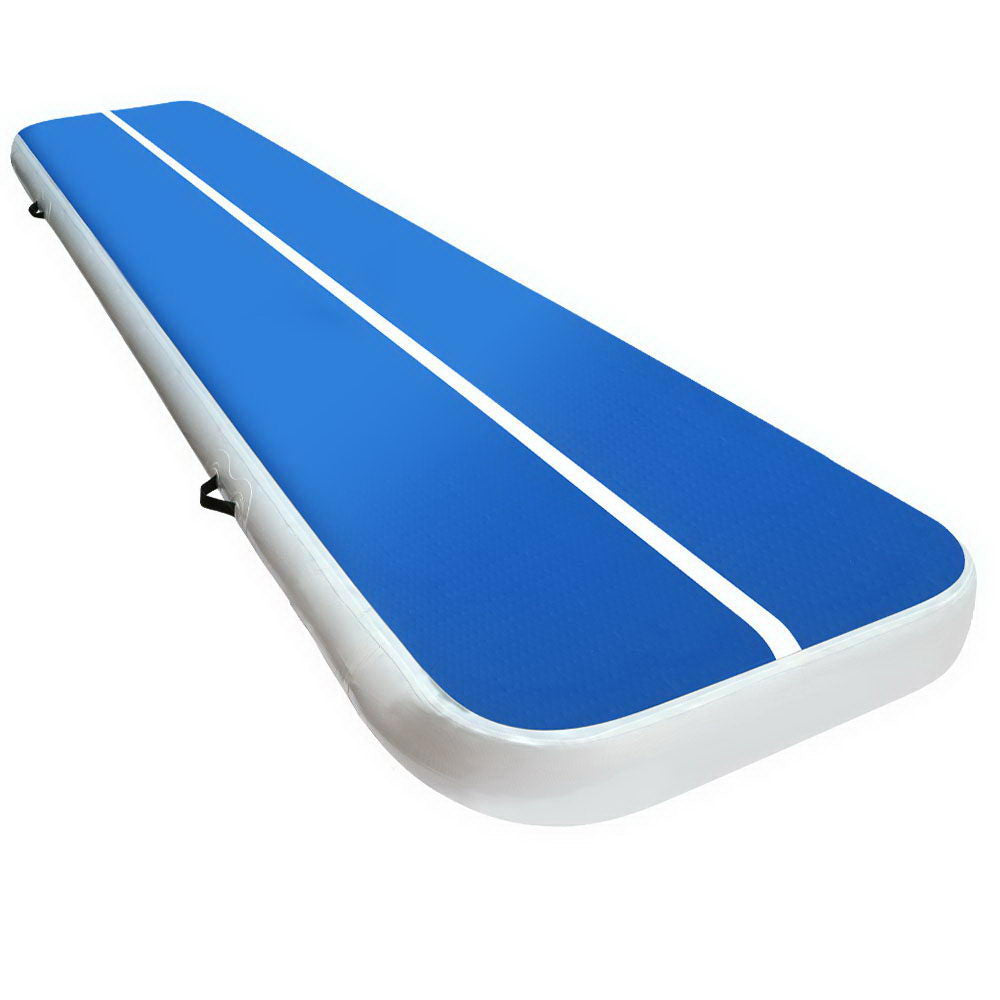 Everfit 4X1M Inflatable Air Track 20CM Thick Mat Blue