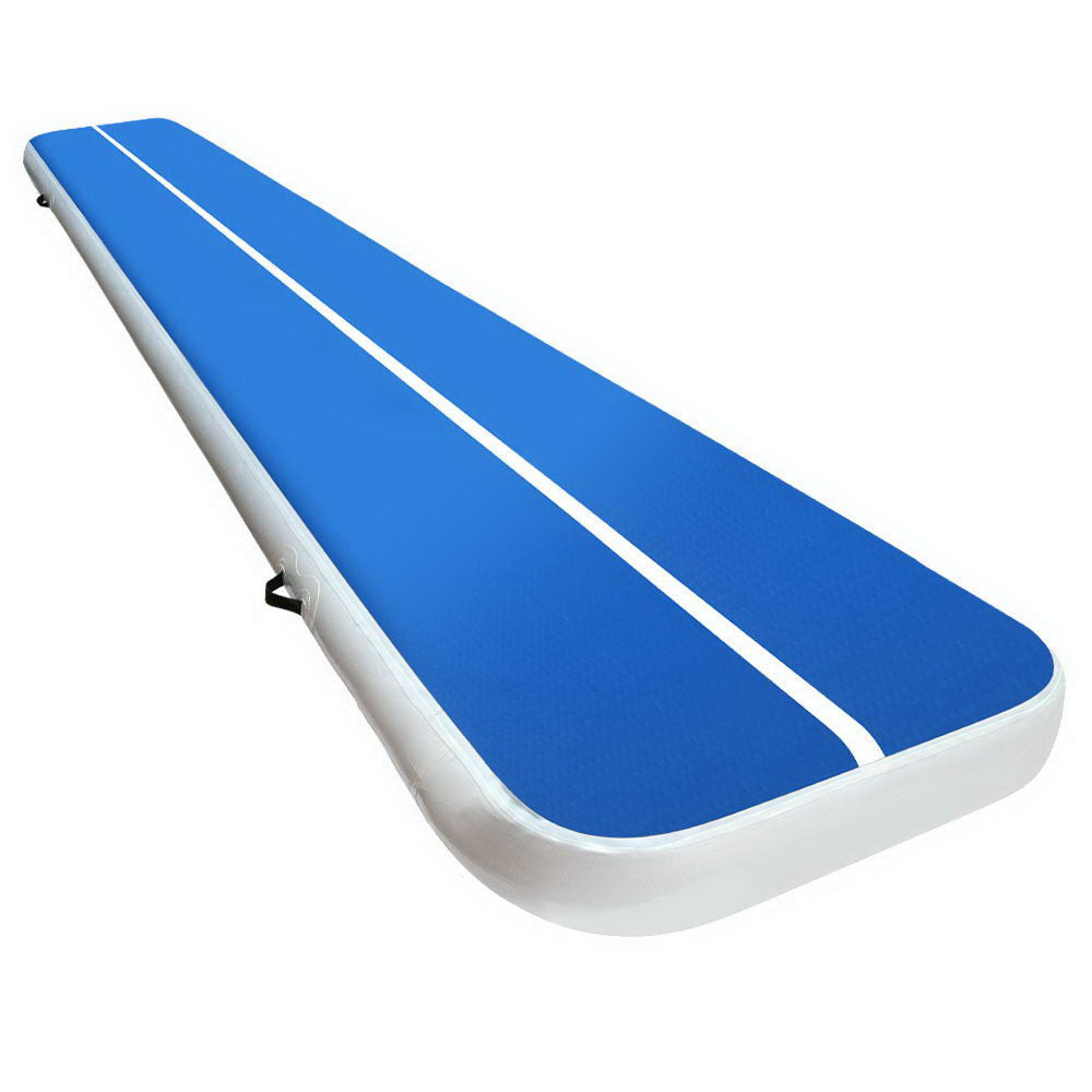Everfit 5X1M Inflatable Air Track 20CM Thick Mat Blue