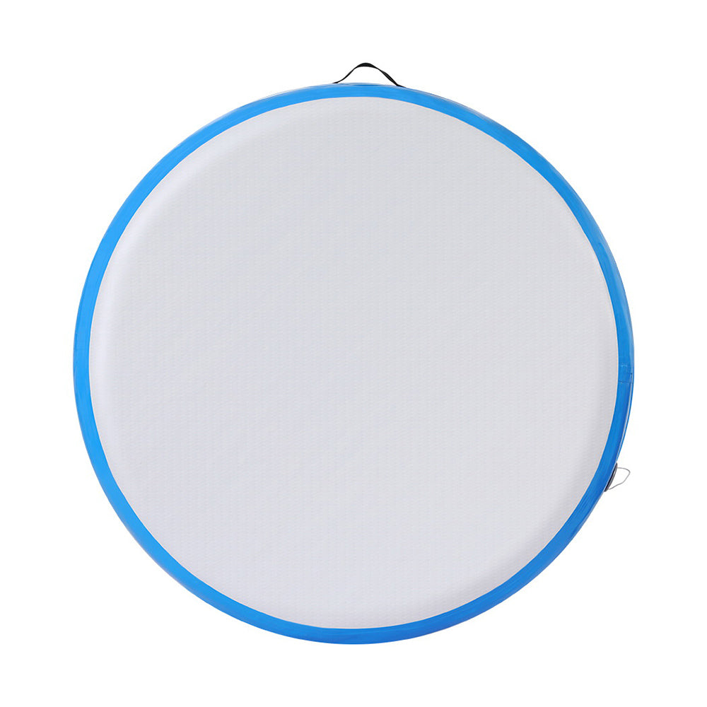 Everfit 1m Air Track Spot Mat Round W/ Pump Blue