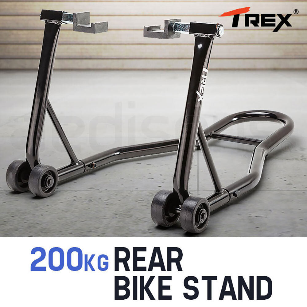 T-REX Rear Motorcycle Stand Heavy-Duty Motorbike Lift Paddock Carrier Bike Fork