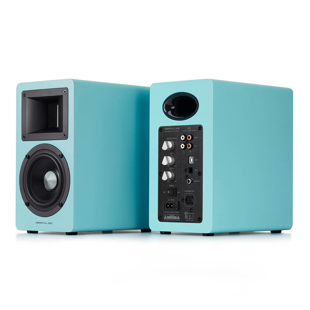 Airpulse A80 Active Bookshelf Speaker System - Blue