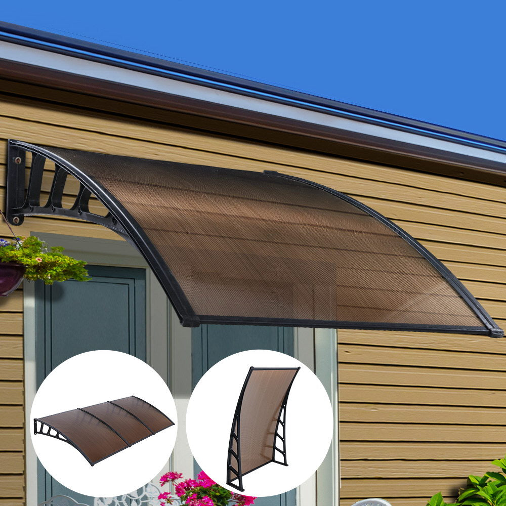 Instahut 1.5x3M DIY Awning - Brown