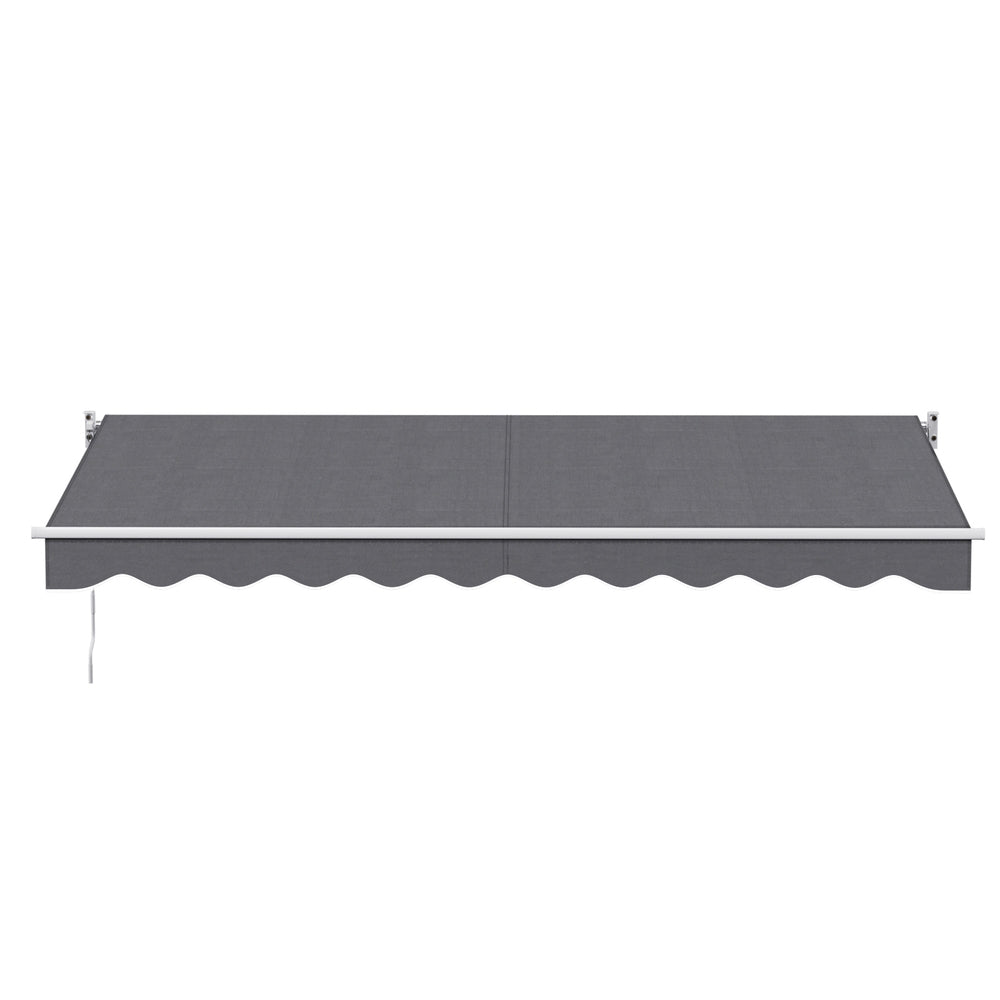 Instahut Retractable Folding Arm Awning 4.5Mx2.5M Grey