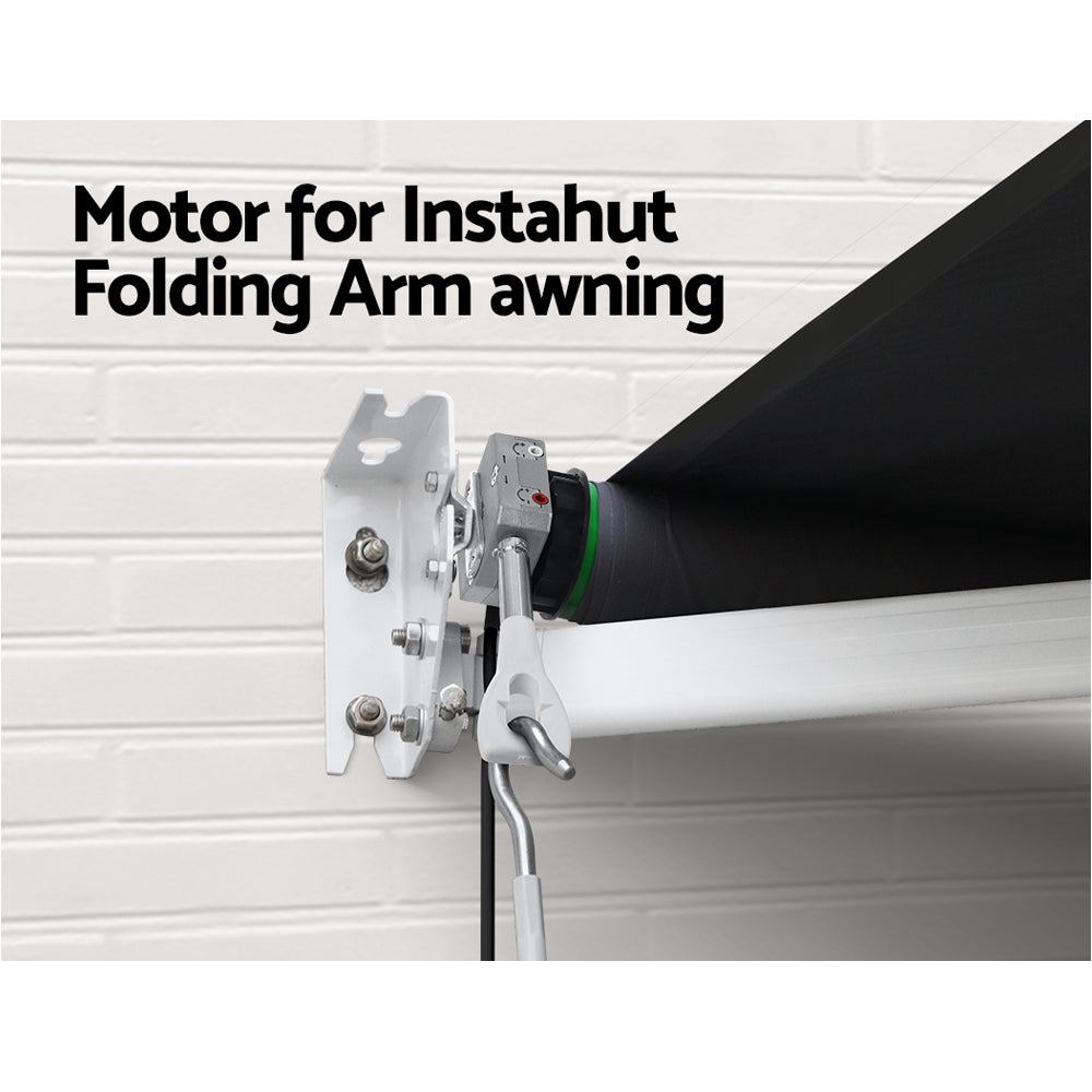 Instahut 230V Replacement Motor with remote 40NM Folding Arm Awning