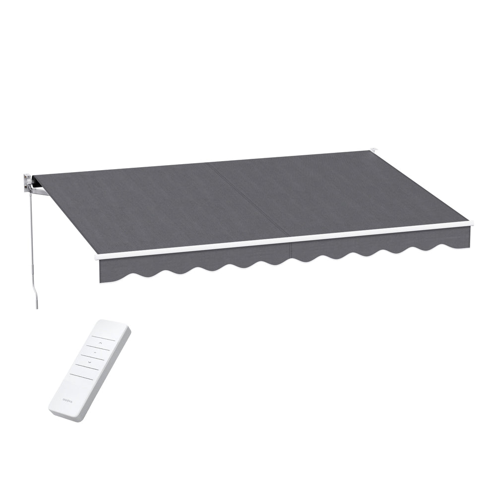 Instahut Retractable Awning Motorised Outdoor Sunshade 4X2.5M