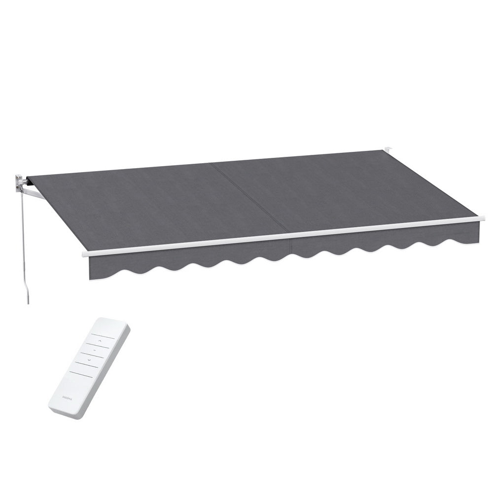 Instahut Retractable Awning Motorised Outdoor Sunshade 4.5X2.5M