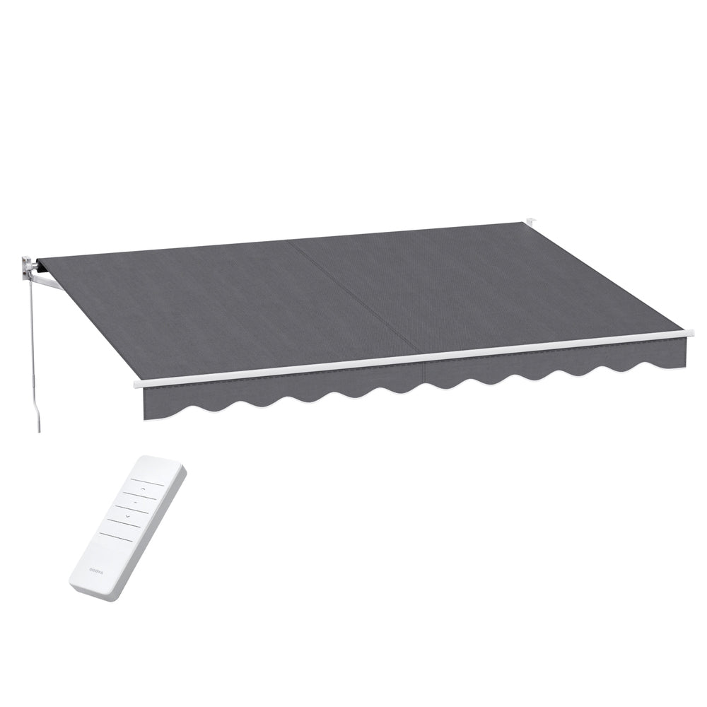 Instahut Retractabl Awning Motorised Outdoor Sunshade 4.5X3M